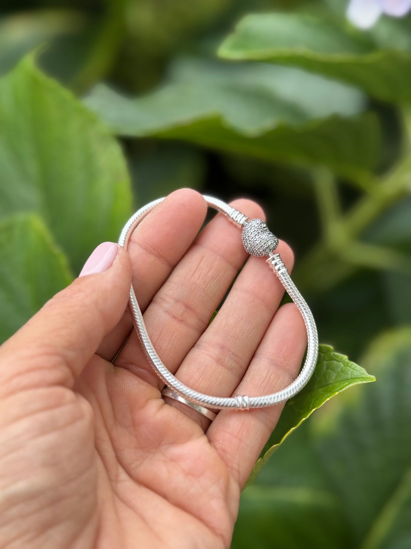 Pulsera Pandora corazón con circonio
