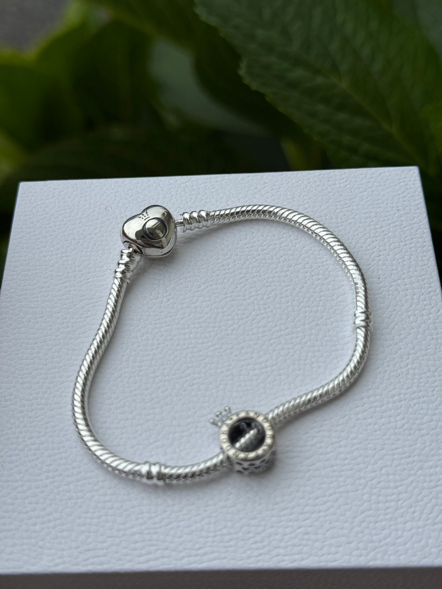 Pulsera corazon de regalo charm corona