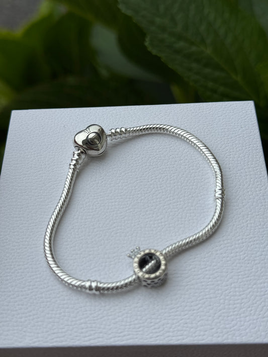 Pulsera corazon de regalo charm corona