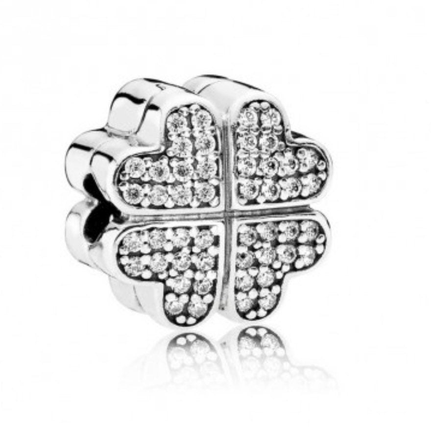 Charms trébol Pandora clip