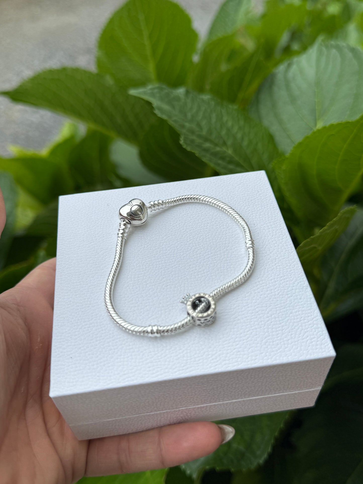 Pulsera corazon de regalo charm corona