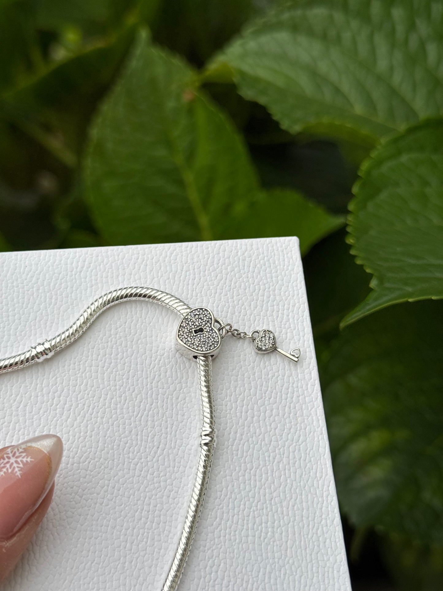 Charm corazón llave