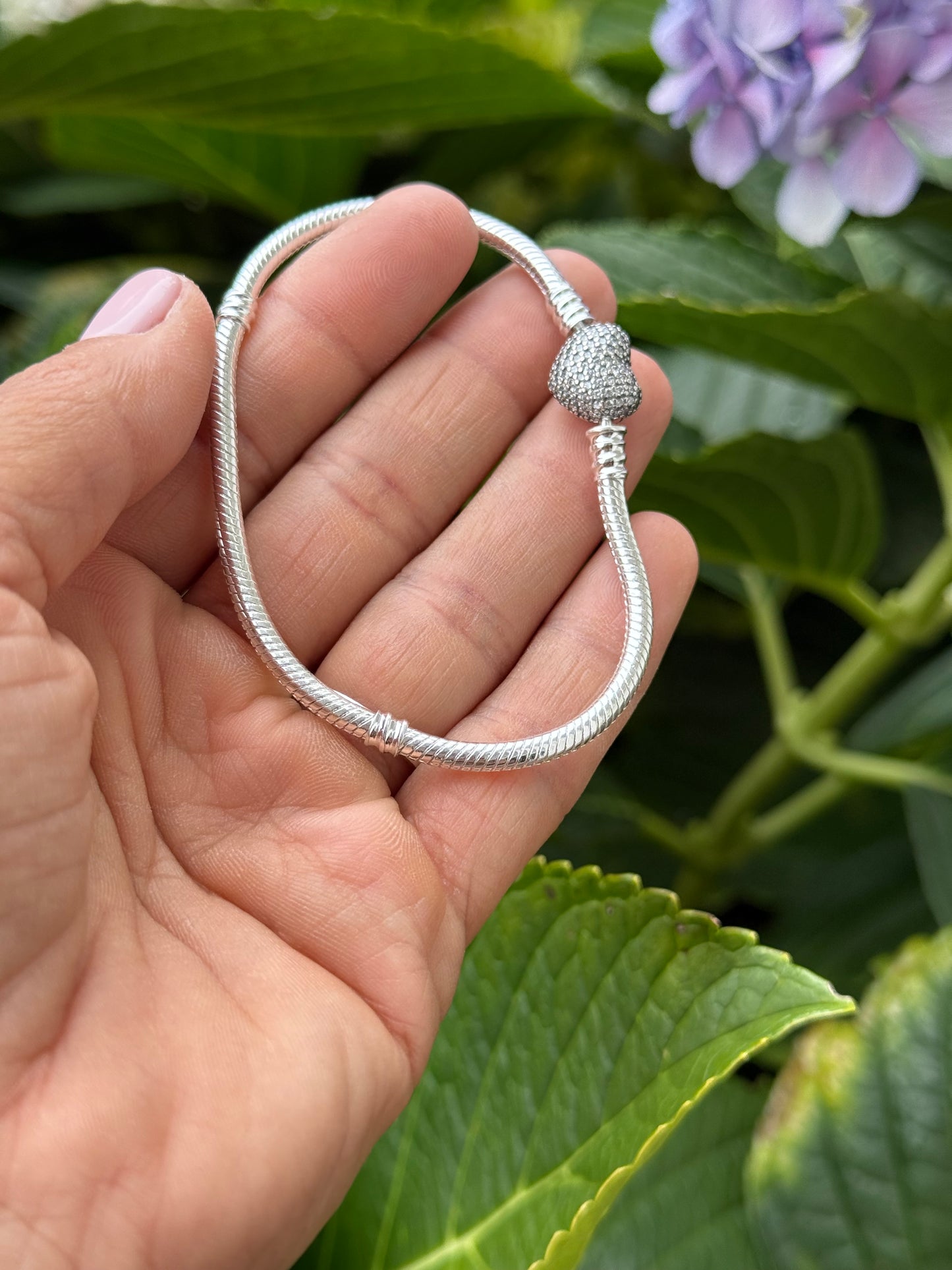 Pulsera Pandora corazón con circonio
