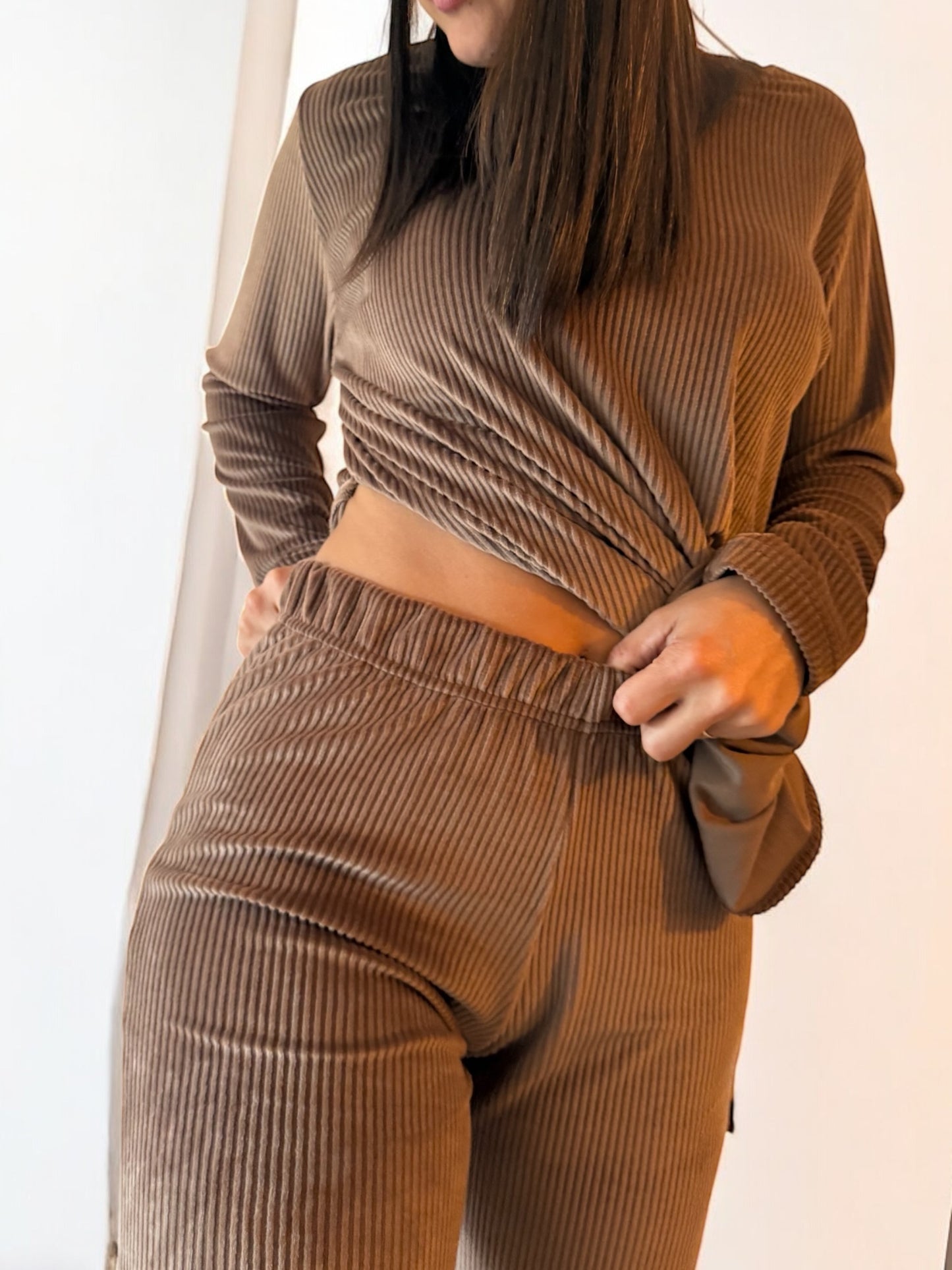 Conjunto buzo recto pantalon recto