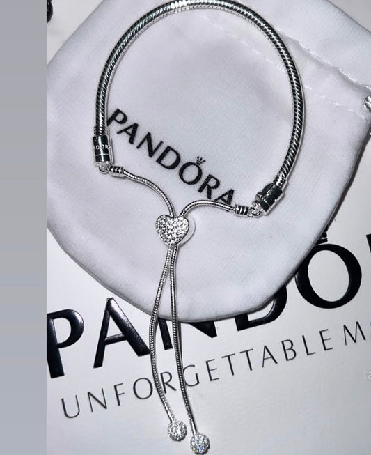 Pulsera Pandora corazón ajustable