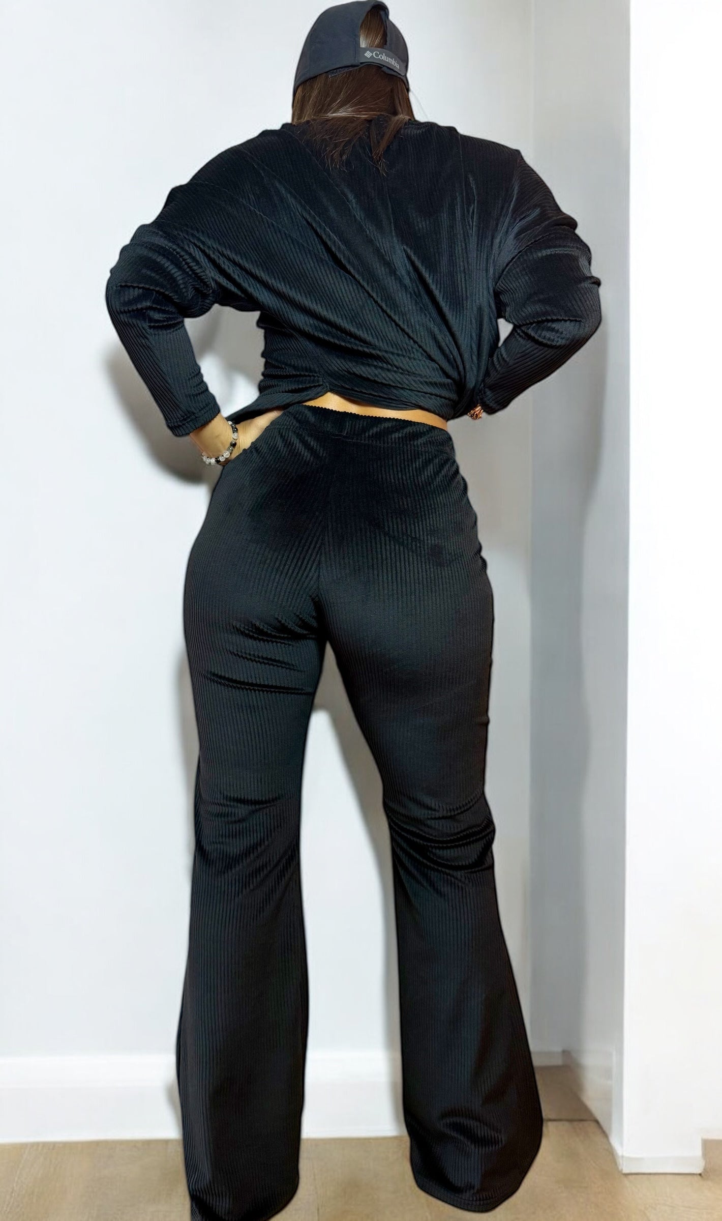 Conjunto buzo recto pantalón Oxford