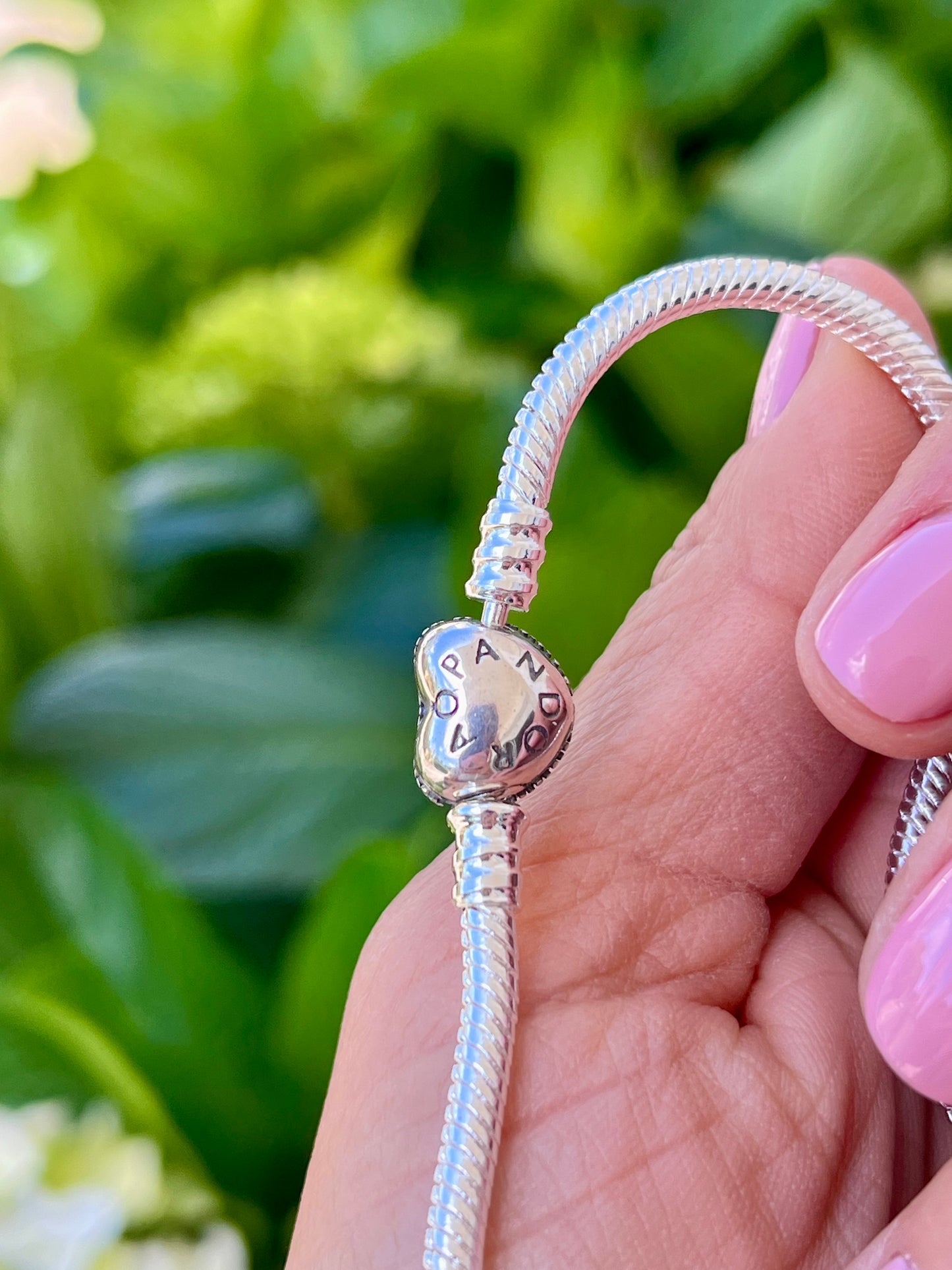 Pulsera Pandora corazón con circonio