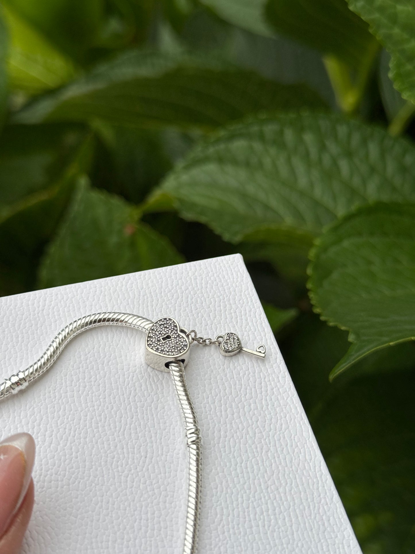 Charm corazón llave