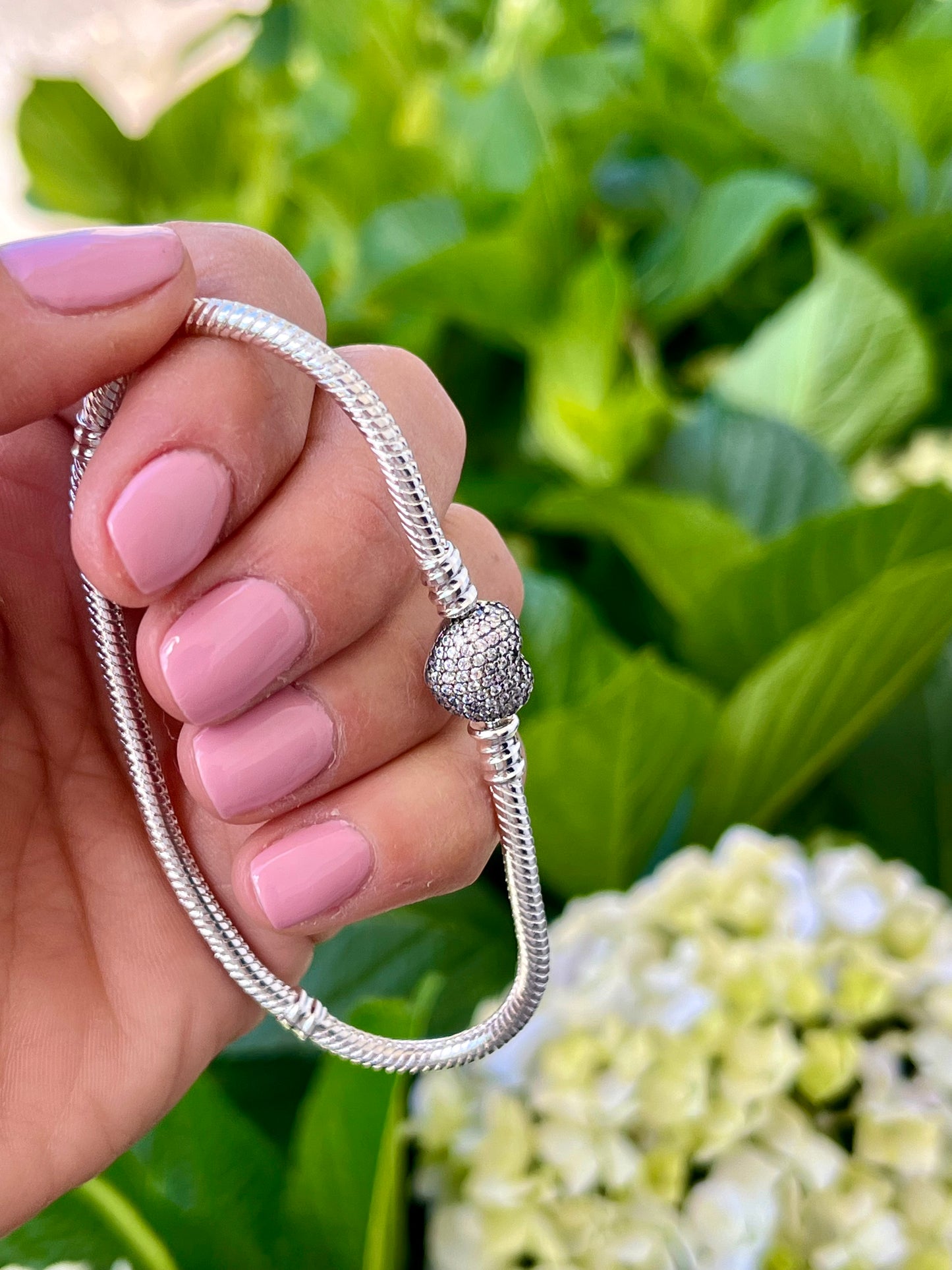 Pulsera Pandora corazón con circonio