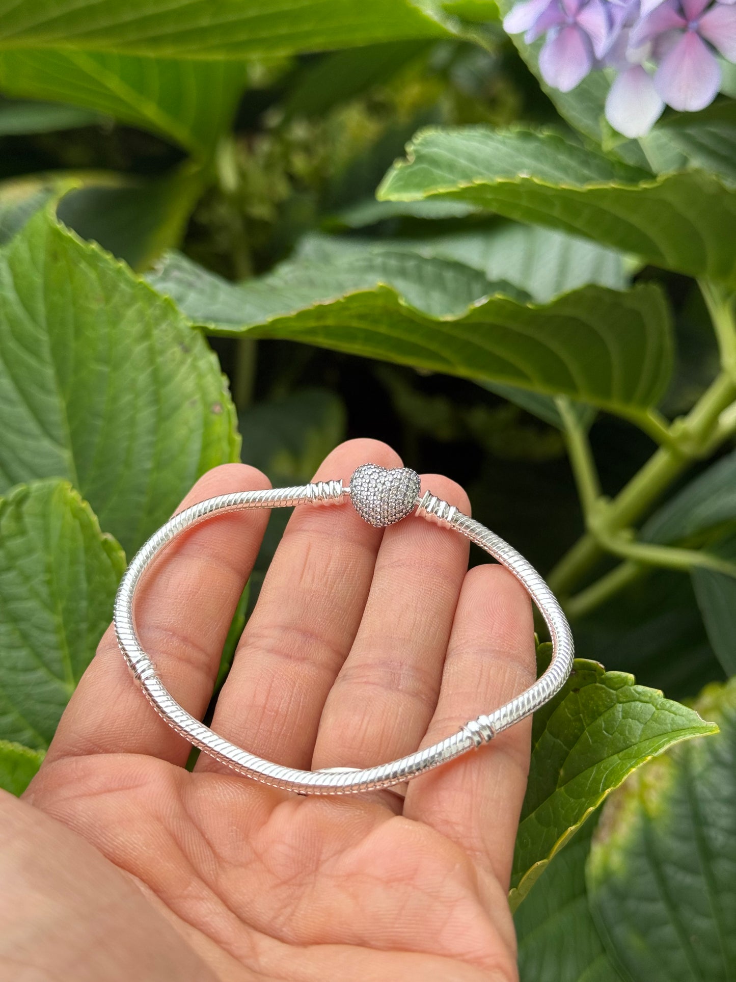 Pulsera Pandora corazón con circonio