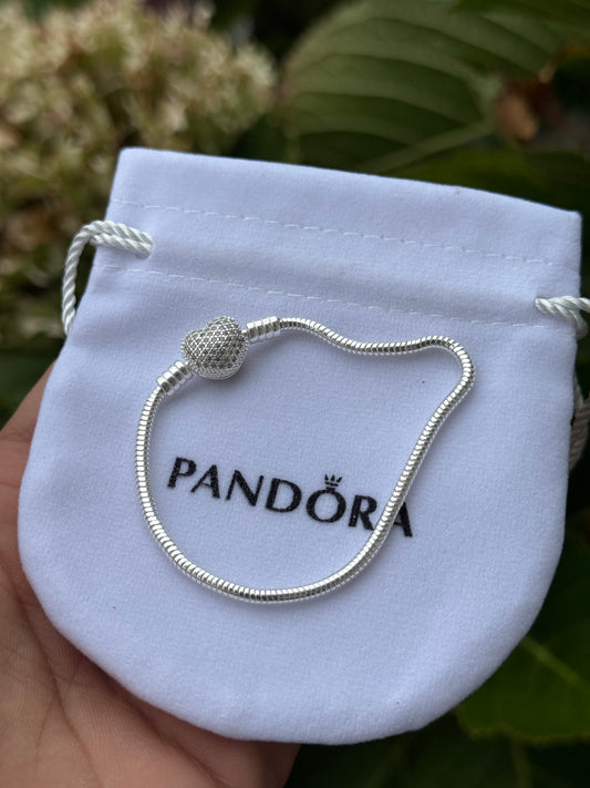 Pulsera Pandora con circonio plata 925